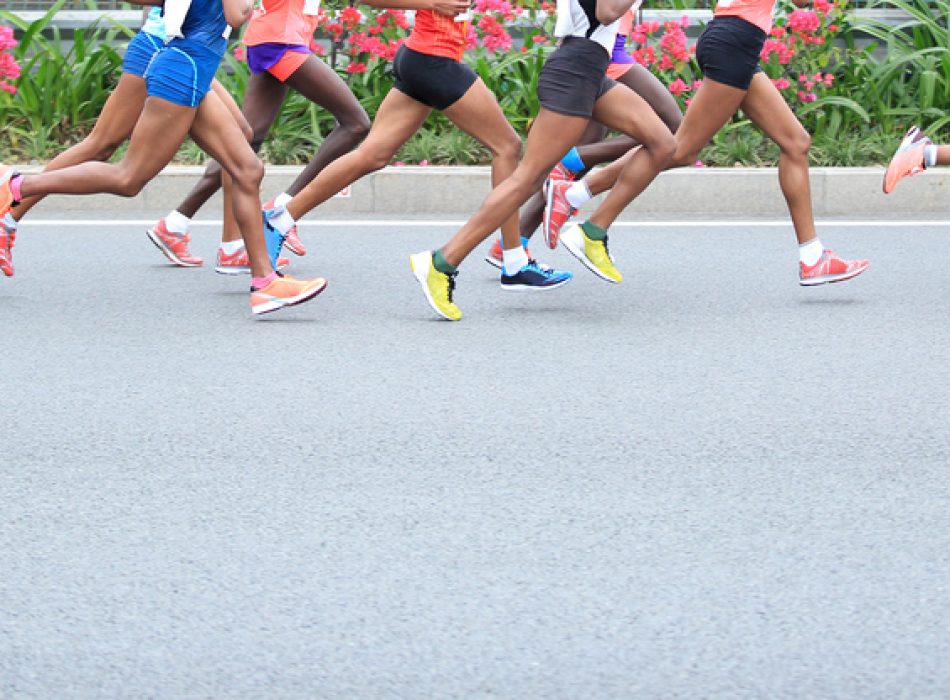 Marathon,Running,Race,,People,Feet,On,City,Road